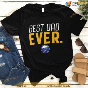 Buffalo Sabres Best Dad Ever Logo Father's Day T Shirt 3