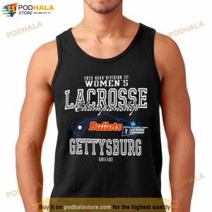 Bullets Gettysburg College 2023 Ncaa Division Iii Women's Lacrosse Championship Shirt 3
