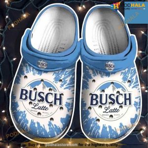 Busch Latte Beer Lovers Crocs Crocband Clog Shoes