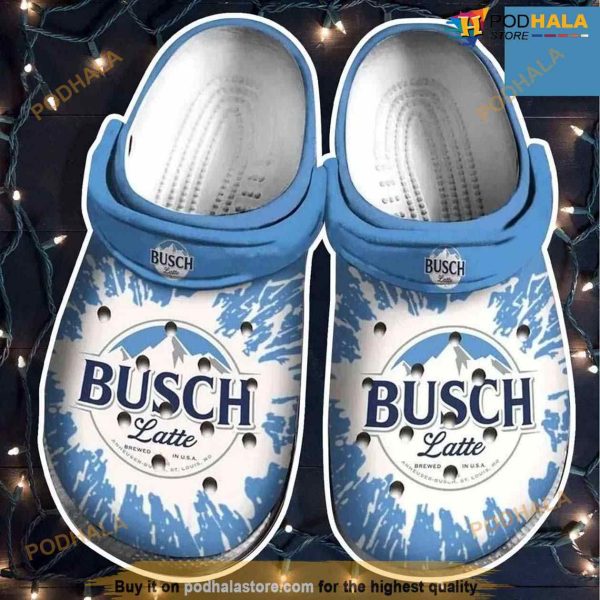 Busch Latte Beer Lovers Crocs Crocband Clog Shoes