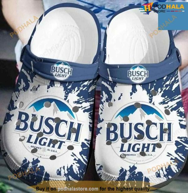 Busch Light Beer Crocband Crocs Clog Shoes