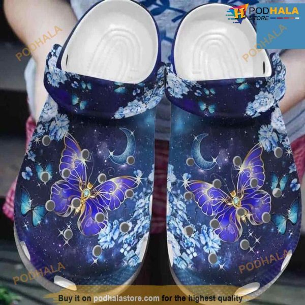 Butterfly Classic Clogs Unisex Fashion Style Crocs Clog Shoes