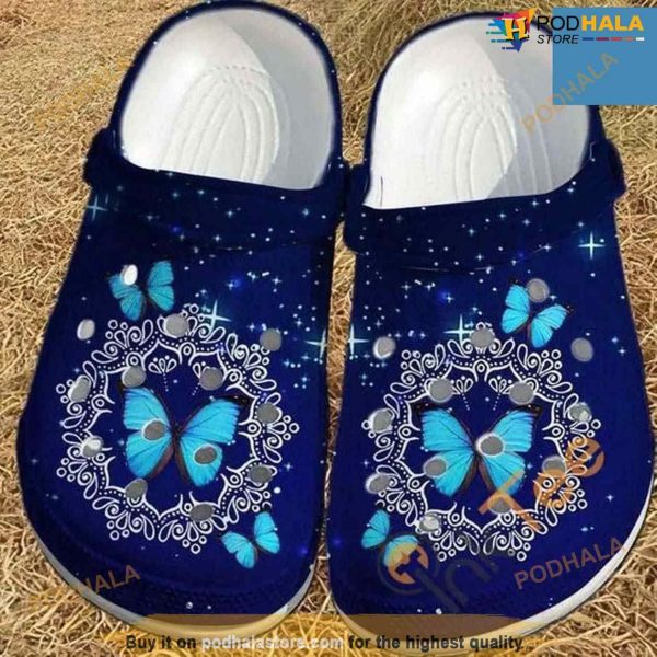 Butterfly Crocs Clog Shoes For Men Women