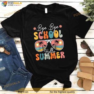 Bye Bye School Hello Pool Happy Last Day Of School Summer Shirt 3