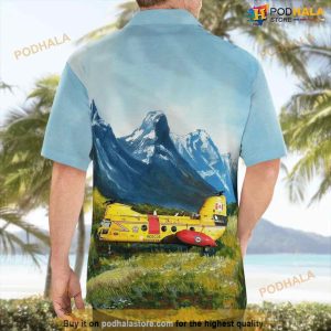 Canada Aviation And Space Museum Boeing Vertol Ch 113 Labrador Serial 301 Hawaiian Shirt 2