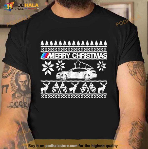 Car BMW M Merry Ugly Christmas Sweater Shirt
