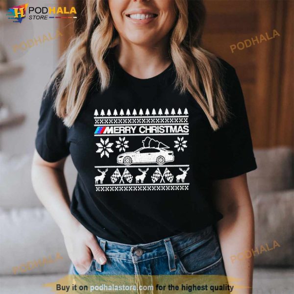 Car BMW M Merry Ugly Christmas Sweater Shirt