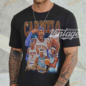 Carmelo Anthony Basketball Shirt Classic 90s Graphic Tshirt For Fans 2