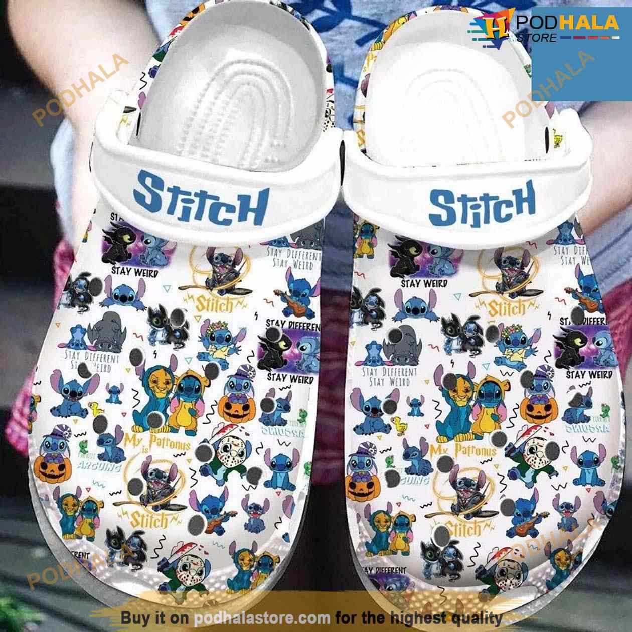 Personalized Autism Awareness Stitch Cartoon Adult Crocs Crocband Clogs,  Gifts For