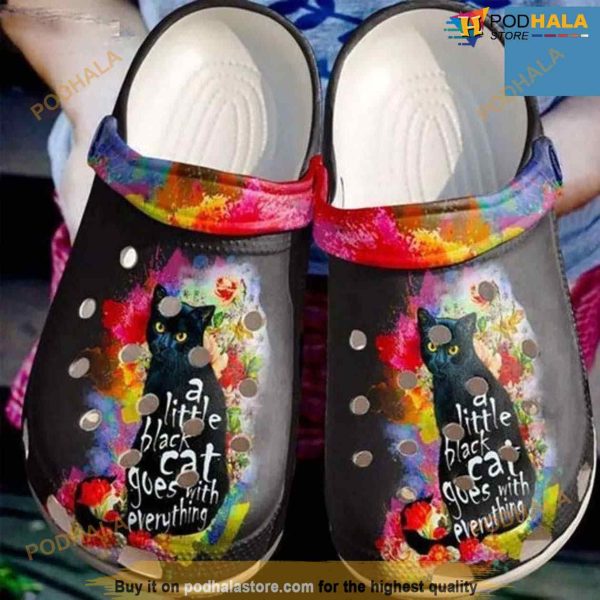 Cat Black Classic Clogs Shoes Crocs Clog Shoes