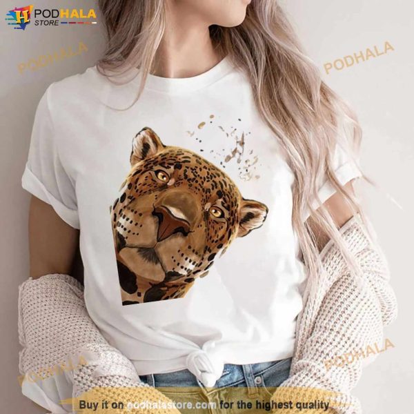 Cat Curious Jaguar Animal Shirt
