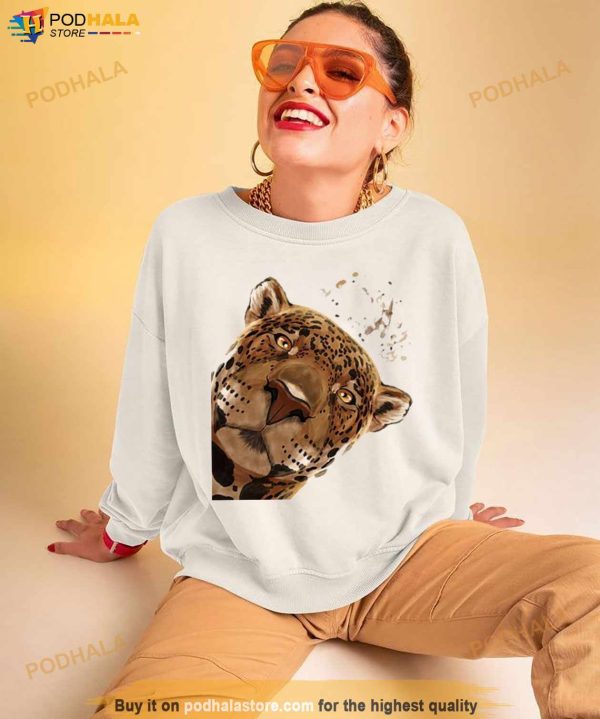 Cat Curious Jaguar Animal Shirt