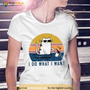 Cat I Do What I Want Vintage Shirt