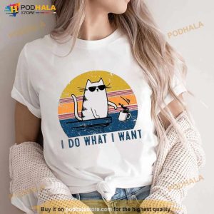 Cat I Do What I Want Vintage Shirt 2