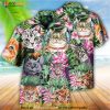 Cat Is Your Life Funny Hawaiian 3D Shirt, Gift For Cat Lovers