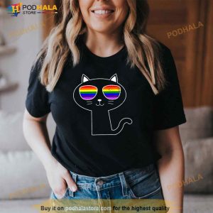 Cat Lgbt Design Gay Lesbian Sunglasses Gift Shirt 2