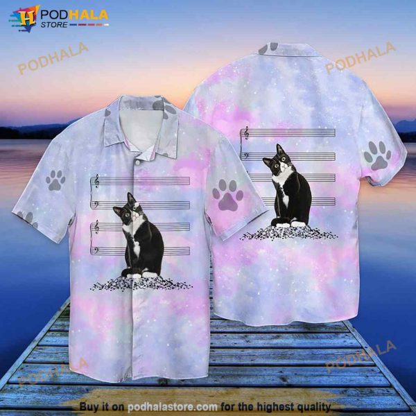 Cat Music Hawaiian Shirt