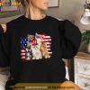 Cat Patriotic USA Cat Lovers Cat Moms 4th July Shirt