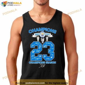 Champions 2023 Manchester City Fc 23 Perfect Champions Season Shirt 3