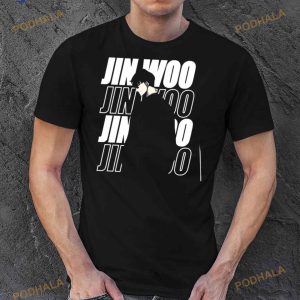 Character Coat Black Sung Jinwoo Anime Shirt 2