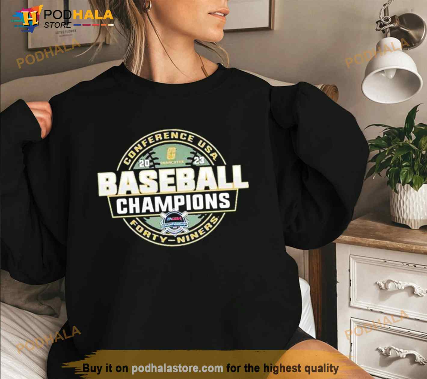 Charlotte 49ers 2023 C USA Baseball Conference Tournament Champions Shirt Charlotte 49ers 2023 C USA Baseball Conference Tournament Champions Shirt