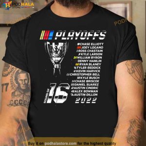 Checkered Flag 2022 Nascar Cup Series Playoffs Round Of 16 T Shirt 3