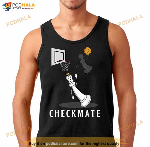 Checkmate Funny Chess Pawn Defeat King In Basketball Style T Shirt