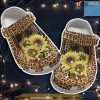 Cheetah Sunflower Crocs Shoes Custom Shoe Gifts For Mother Day