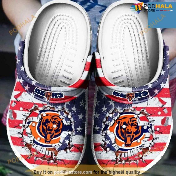 Chicago Bears Crocs Clog Shoes Q7e