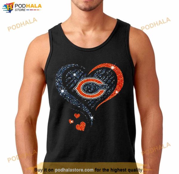 Chicago Bears Football Heart Diamond Shirt