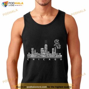 Chicago White Soxs 2023 Players Skyline Shirt 3