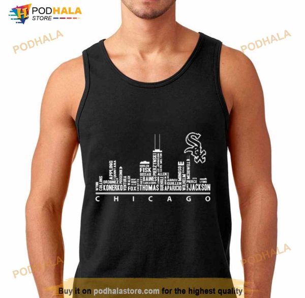 Chicago White Soxs 2023 Players Skyline Shirt