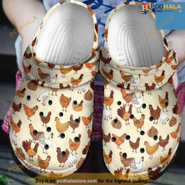 Chicken Classic Clogs Unisex Fashion Style Crocs Clog Shoes
