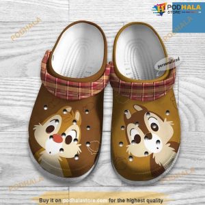 Chip And Dale Brown Crocs Clog Shoes