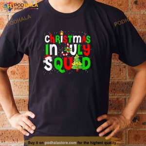 Christmas In July Squad Funny Summer Xmas Men Women Kids Shirt 3