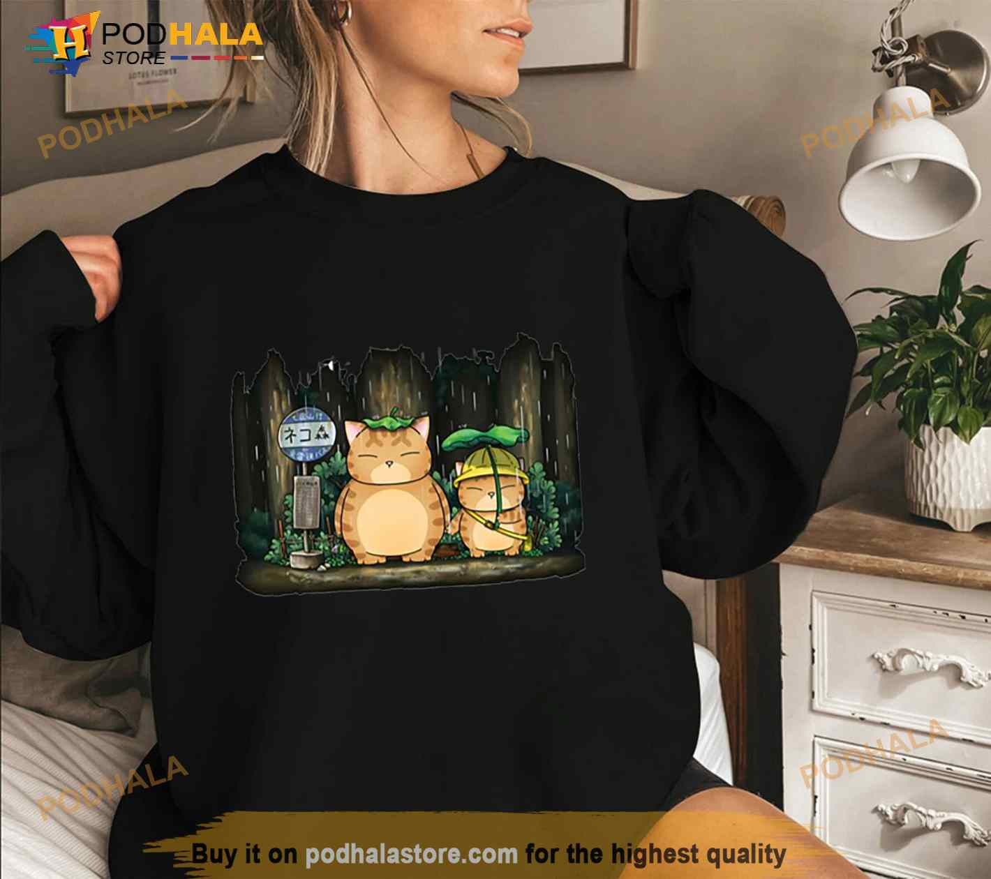 Chubby Cats Retro Ghibli Anime Illustration Shirt Chubby Cats Retro Ghibli Anime Illustration Shirt