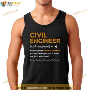 Civil Engineer Funny Definition Engineering Shirt Fathers Day Gift 2