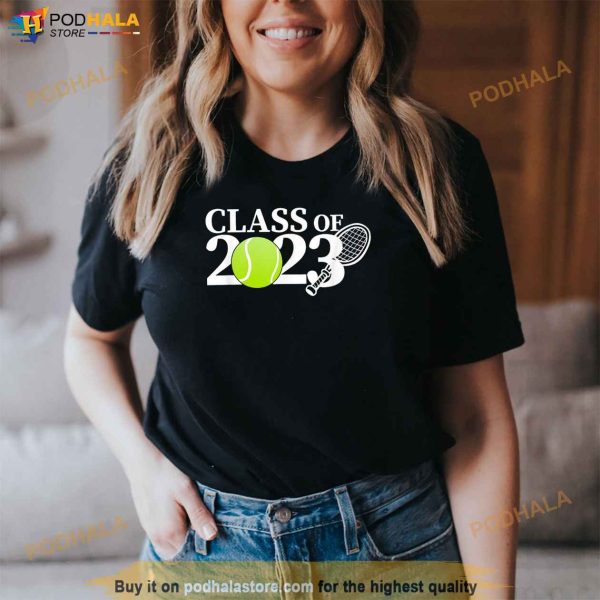 Class of 2023 Graduation Senior Tennis Player Gifts Shirt