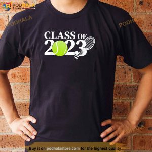 Class Of 2023 Graduation Senior Tennis Player Gifts Shirt 3