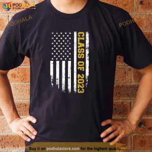 Class Of 2023 Graduation Us Vintage Flag Shirt 2