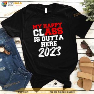 Class of 2023 High School College 23 Senior Graduation Shirt