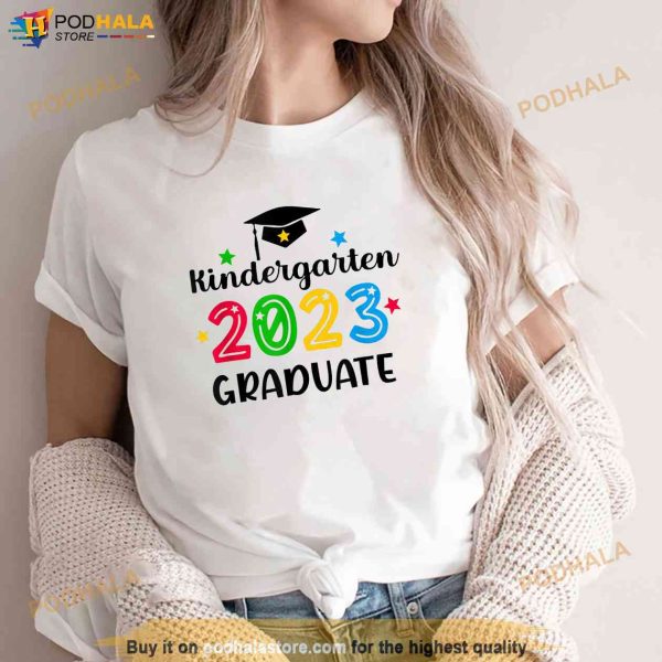 Class of 2023 Kindergarten Kids Boys Girls Graduation Gifts Shirt