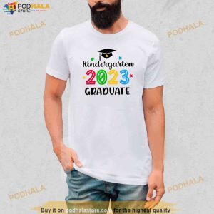 Class Of 2023 Kindergarten Kids Boys Girls Graduation Gifts Shirt 2