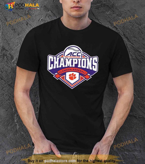 Clemson Tigers 2023 ACC Baseball Conference Tournament Champions Shirt