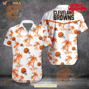 Cleveland Browns NFL Hawaiian Shirt Tropical Patterns Printed Beach Shirts  - Bring Your Ideas, Thoughts And Imaginations Into Reality Today