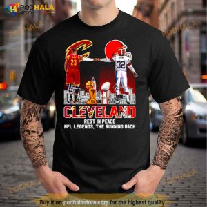 Cleveland Jim Brown Rest In Peace Nfl Legends The Running Back Signatures Shirt 2