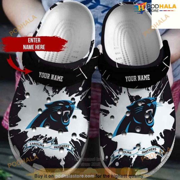 Clog Shoes Carolina Panthers NFL Custom Name Crocs