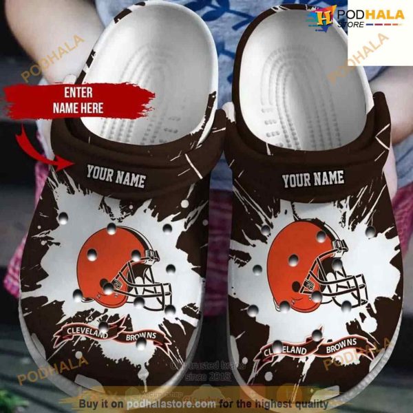 Clog Shoes Cleveland Browns NFL Custom Name Crocs