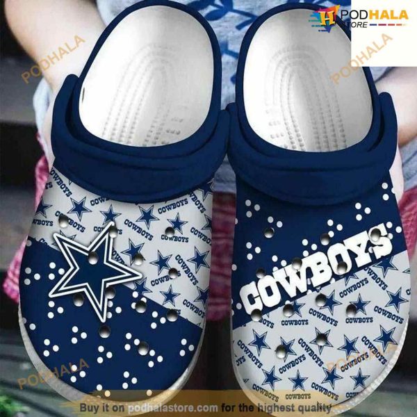 Clog Shoes Dallas Cowboys Team NFL Adults Clog