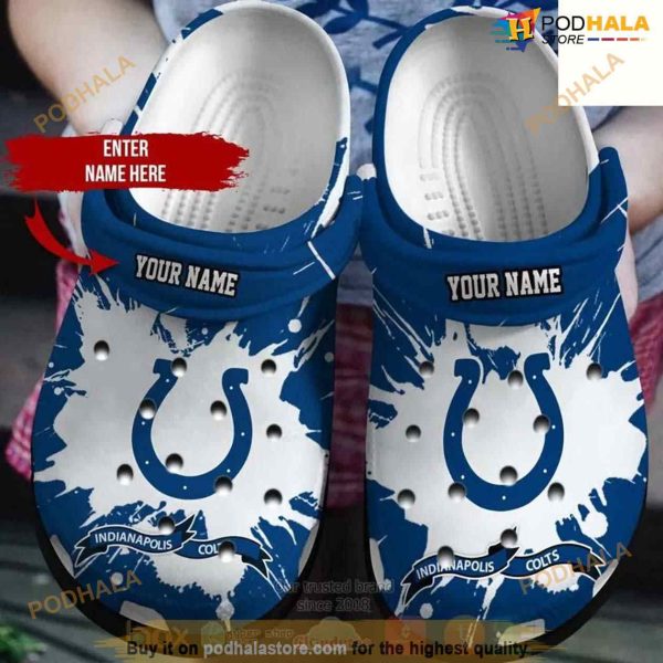 Clog Shoes Indianapolis Colts NFL Custom Name Crocs